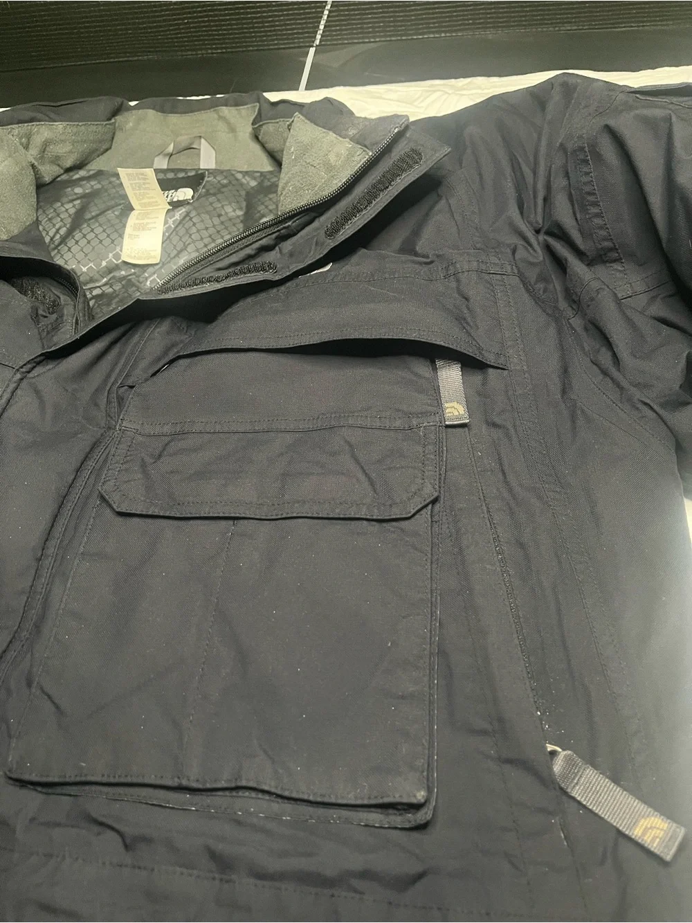 The North Face Men's Black Long Parka Coat XXL Down Insulated Full Zip McMurdo